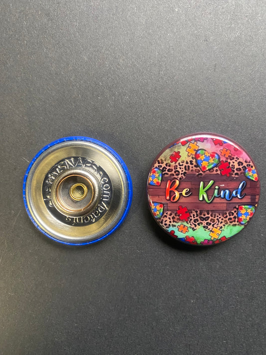 Be Kind Snap Charm