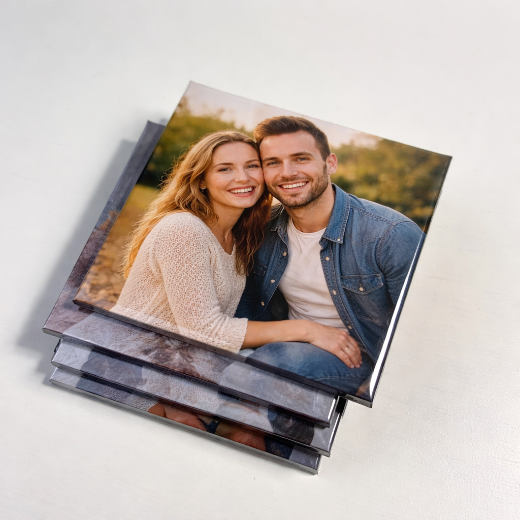 Set of 6 Square Photo Magnets 2.5 x 2.5