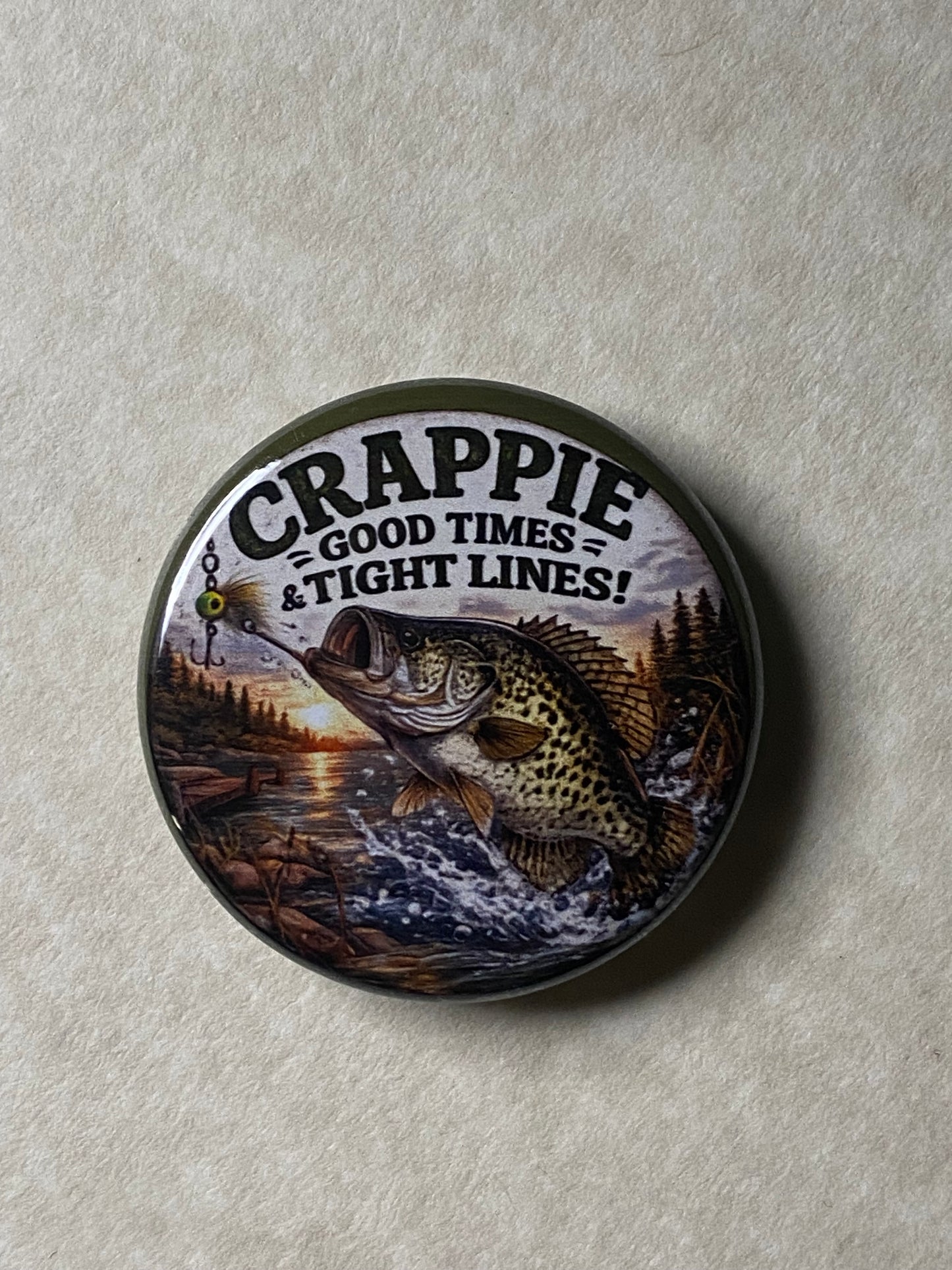 Crappie Good Times & Tight Lines CHARM