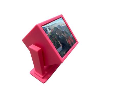 PINK Rotating Photo Cube
