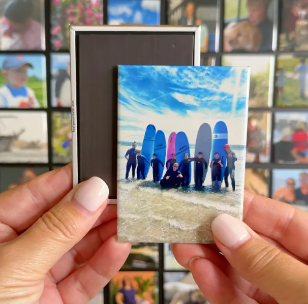 Set of 4 Rectangle 2.5x3.5 inch Photo Magnets