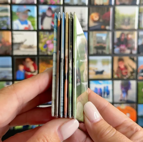 Set of 4 Rectangle 2.5x3.5 inch Photo Magnets