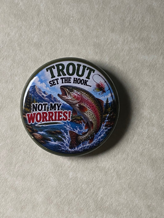 Trout Set The Hook CHARM