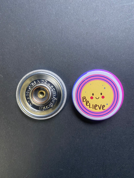 Believe Snap Charm