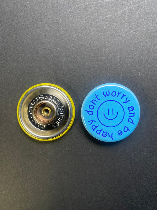 Don't Worry And Be Happy Snap Charm