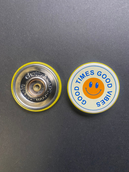 Good Times Good Vibes Snap Charm