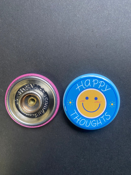 Happy Thoughts Snap Charm