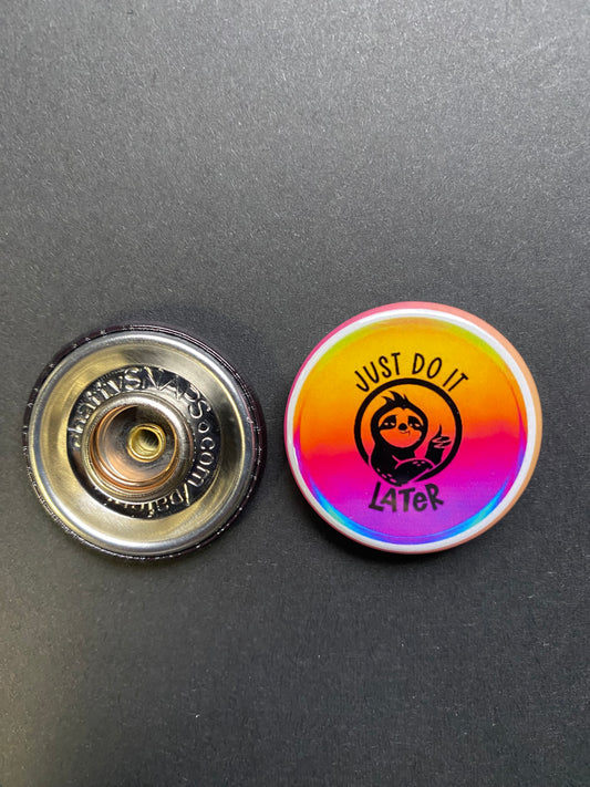 Just Do It Later Snap Charm