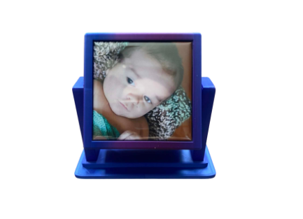 PURPLE Rotating Photo Cube