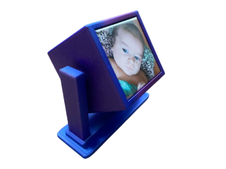 PURPLE Rotating Photo Cube