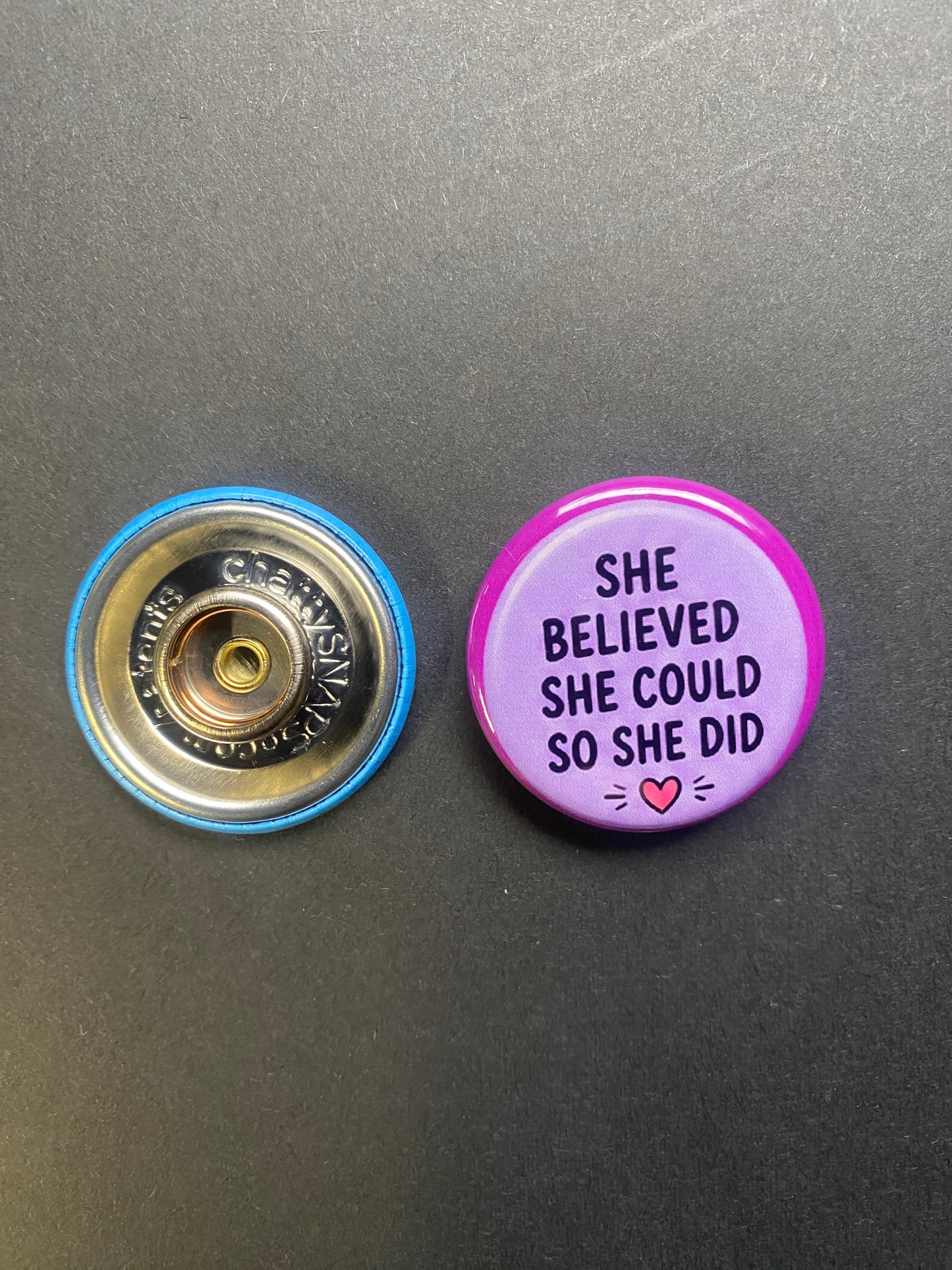 She Believed She Could So She Did Snap Charm