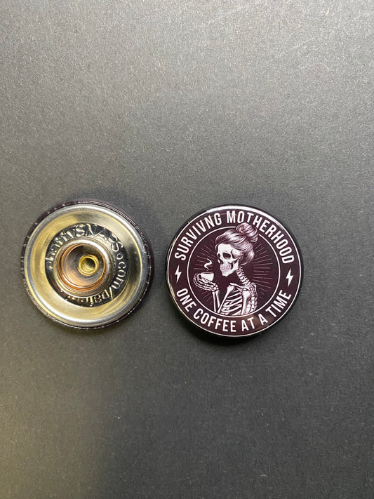 Surviving Motherhood Snap Charm