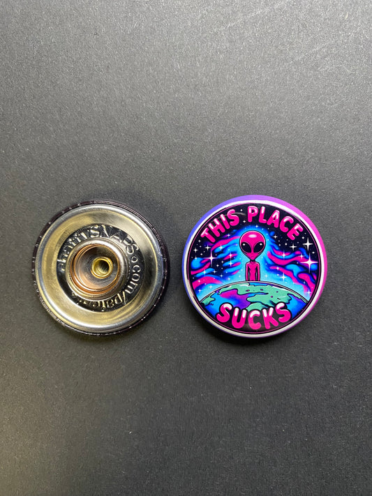 This Place Sucks Snap Charm
