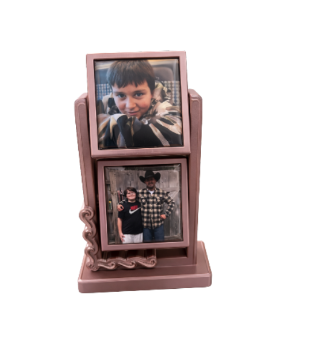 ROSE GOLD Tower Rotating Photo Cube