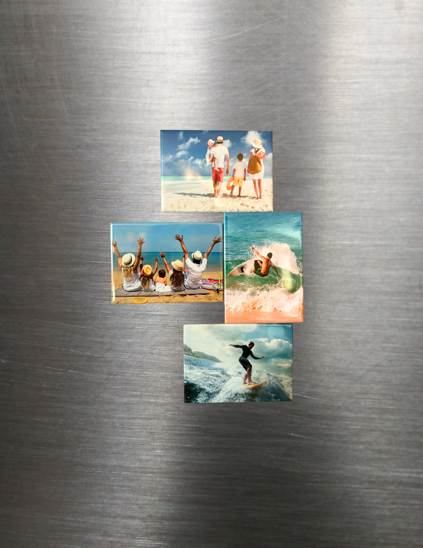 Set of 4 Rectangle 2.5x3.5 inch Photo Magnets