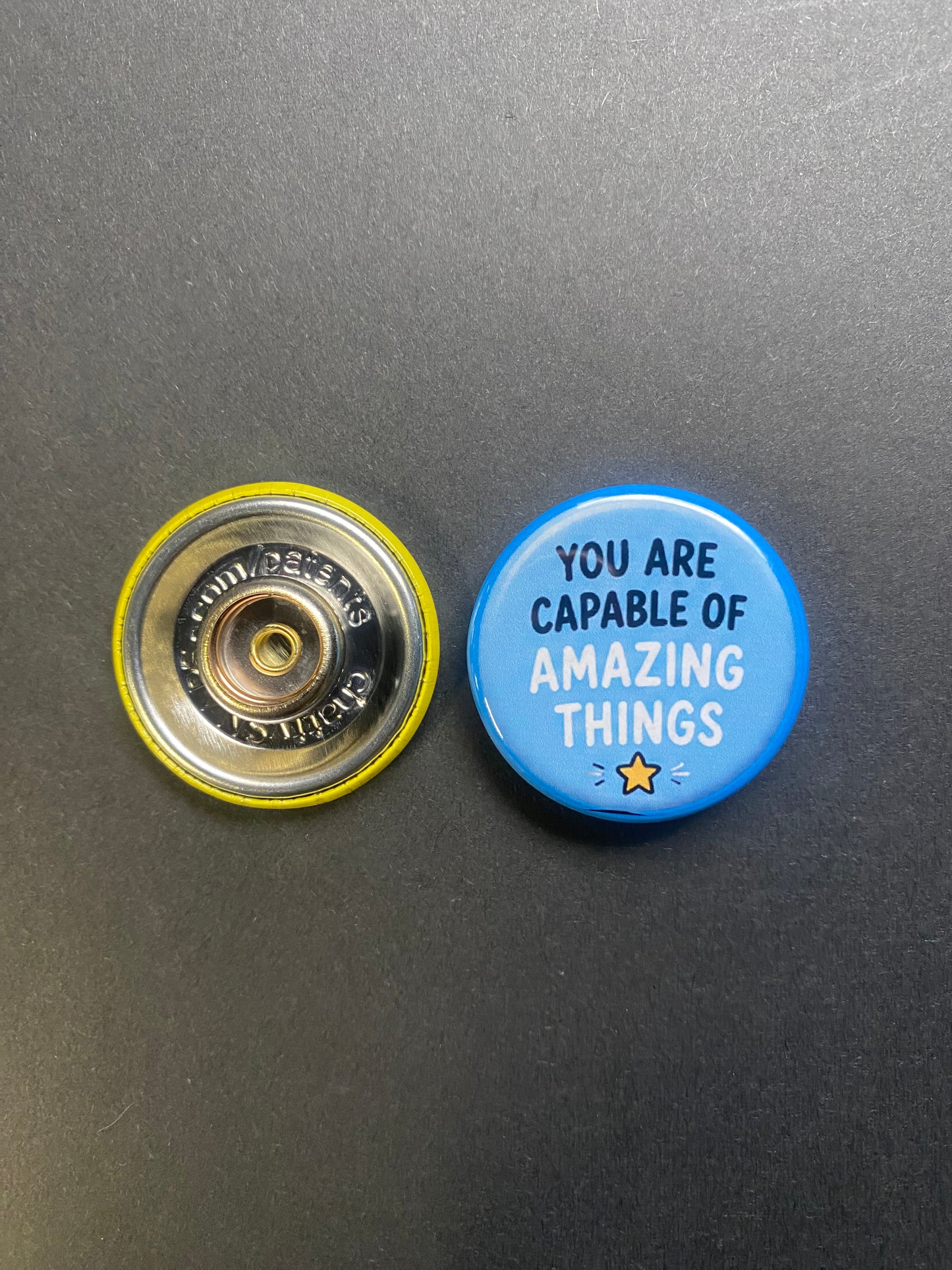 You Are Capable Of Amazing Things Snap Charm