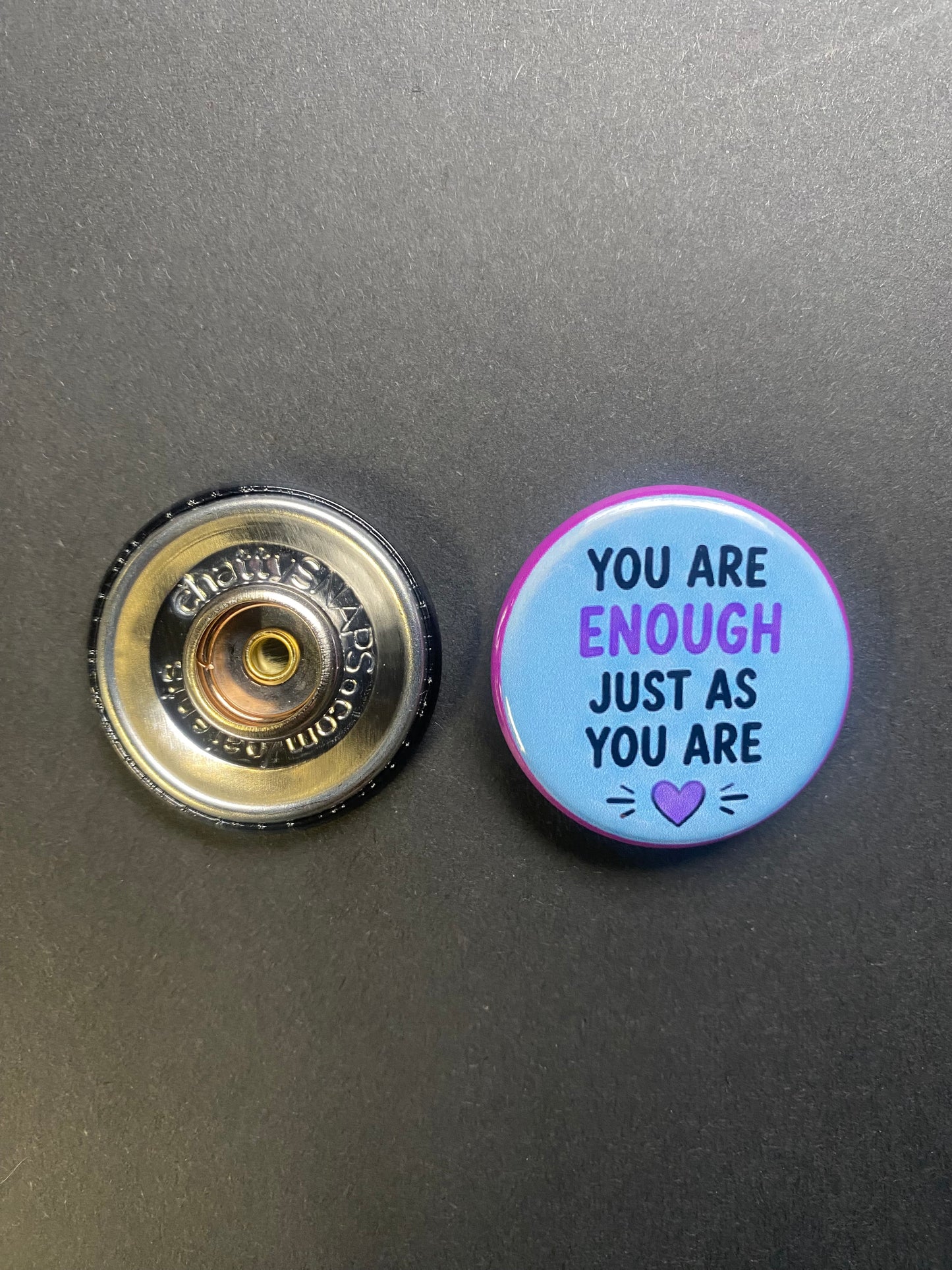 You Are Enough Just As You Are Snap Charm