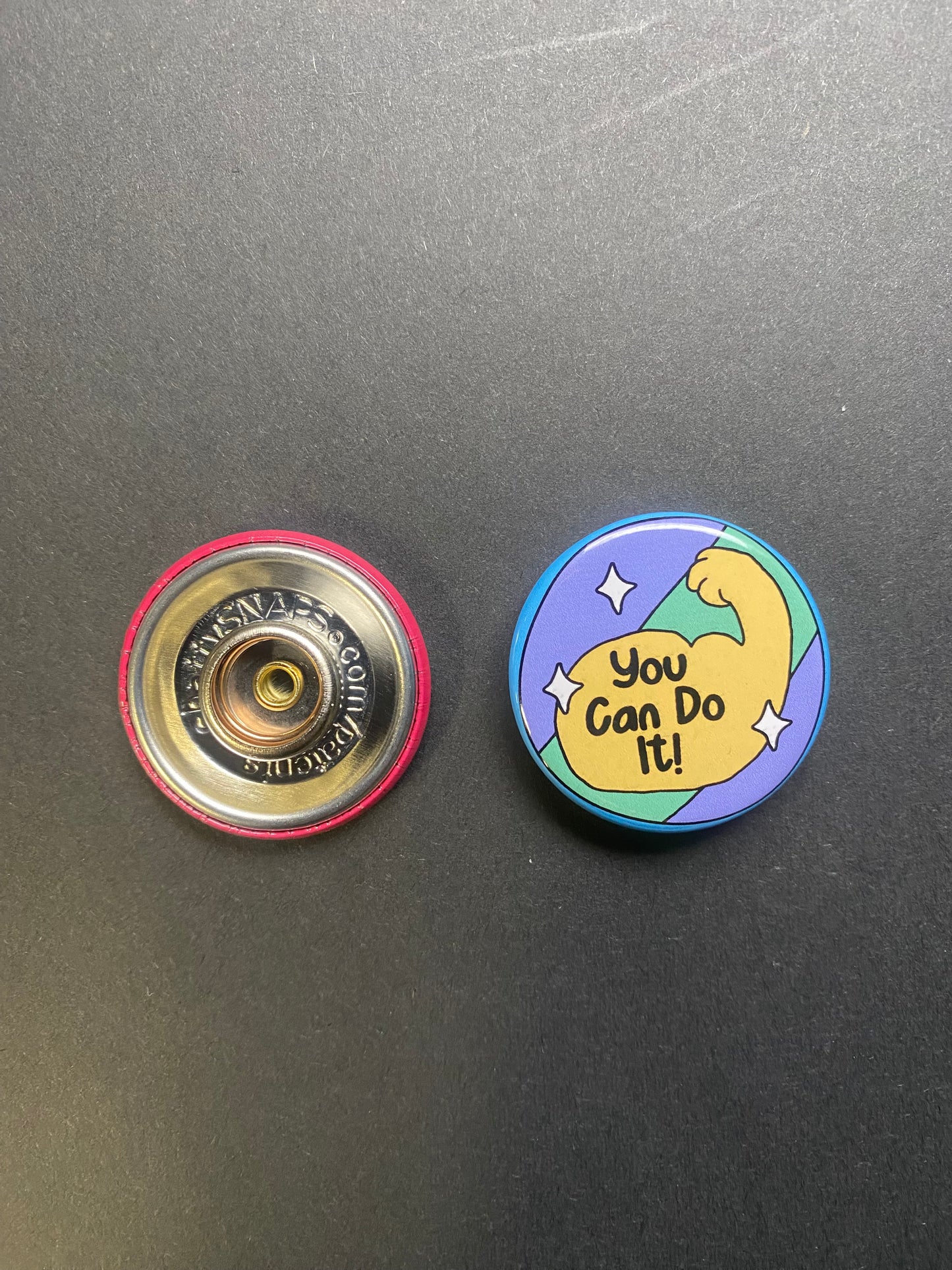 You Can Do It Snap Charm
