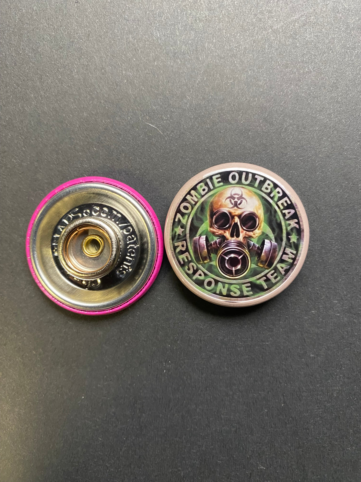 Zombie Outbreak Response Team Snap Charm
