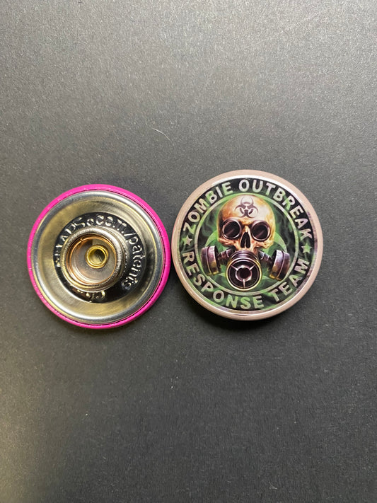 Zombie Outbreak Response Team Snap Charm